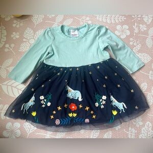 Hanna Anderson unicorn dress 6-12m